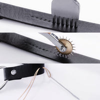 Thumbnail for 59PCs Leather Craft Tools Kit Tools DIY Groover Punch Kit Stiching Carving Craft Sewing