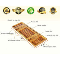 Thumbnail for Bamboo Bathtub Tray - Bamboo Bath Caddy
