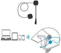 Thumbnail for Wireless Bluetooth Motorcycle Helmet Headset Headphone