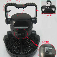 Thumbnail for 2 In 1 Camping Tent Lamp Lantern with Ceiling Fan