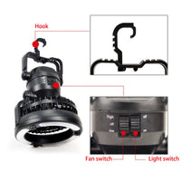 Thumbnail for 2 In 1 Camping Tent Lamp Lantern with Ceiling Fan
