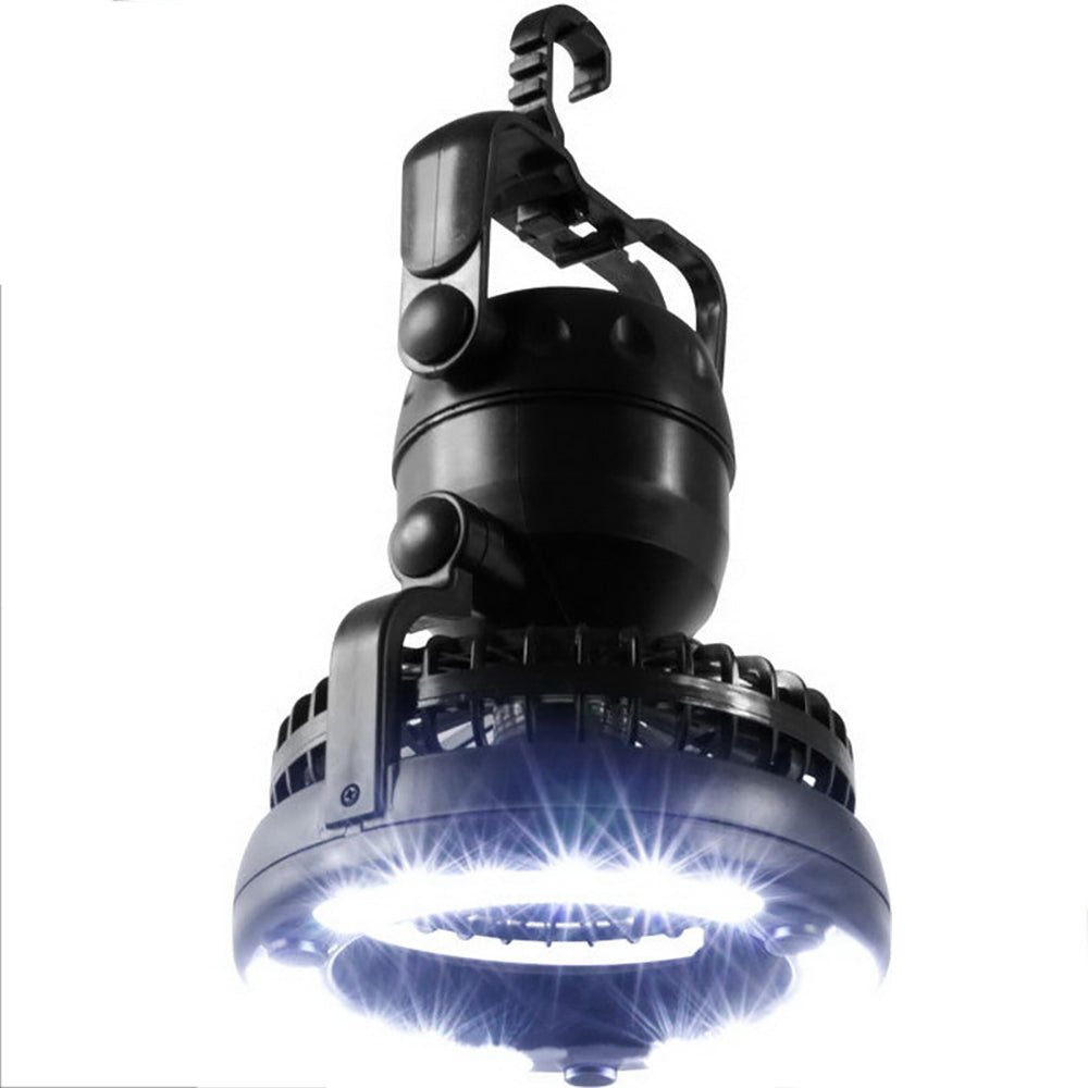 2 In 1 Camping Tent Lamp Lantern with Ceiling Fan