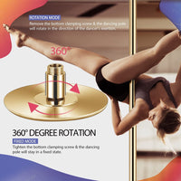 Thumbnail for Portable Rotating Dancing Pole For Home Fitness