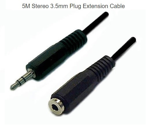 Aux Cable Stereo 3.5mm Plug Extension