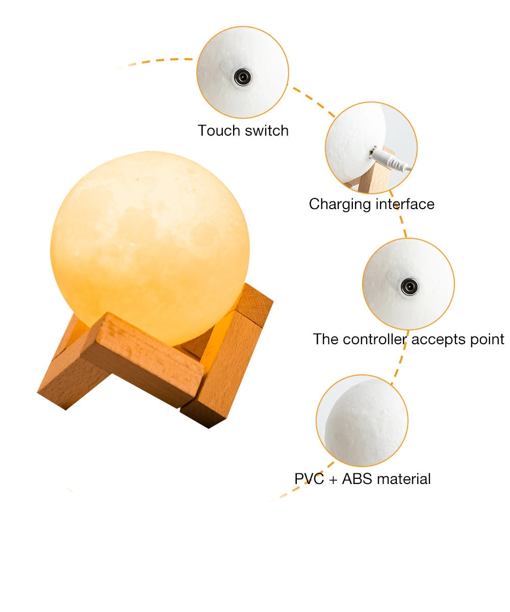 Moon Lamp Night Light 12 CM Diameter