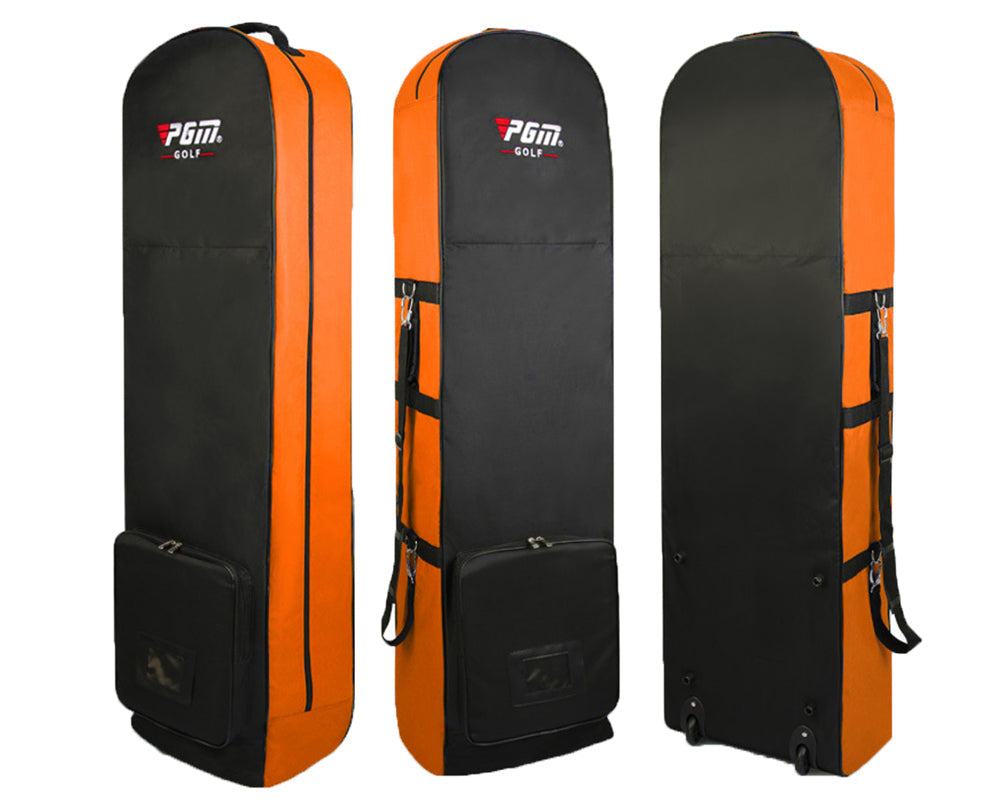 Pgm Golf Travel Bag With Wheels Orange