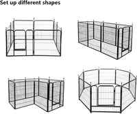 Thumbnail for Dog Playpen Pet Play Pen 10 Panel 80*80cm