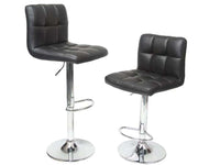 Thumbnail for Bar Stools 2Pcs Black PU Leather
