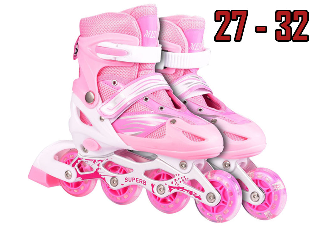 Girl Inline Roller Skate -Wheels Pink