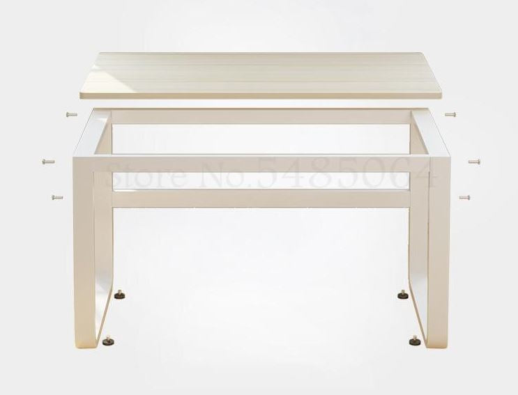 Computer Desk Workstation Sturdy Metal Frame Home Office Desk Table