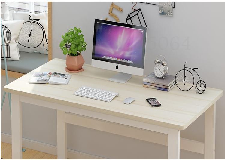 Computer Desk Workstation Sturdy Metal Frame Home Office Desk Table