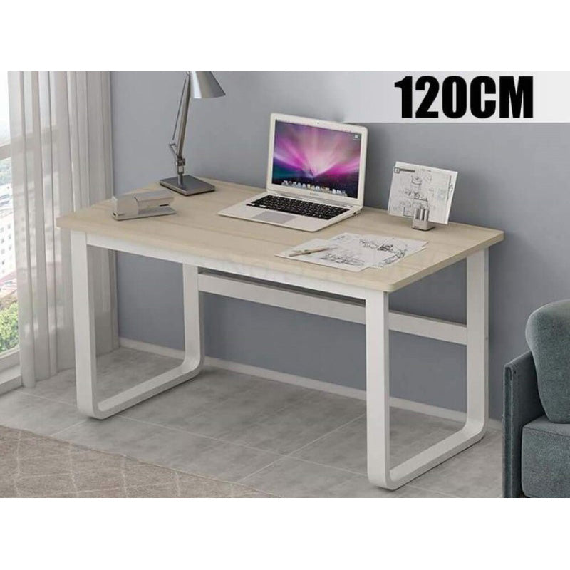 Computer Desk Workstation Sturdy Metal Frame Home Office Desk Table