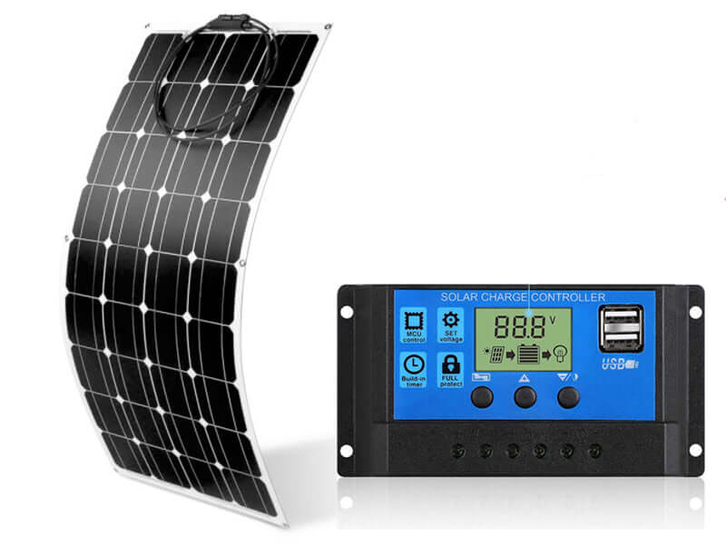 120W 18V Semi Flexible Solar Panel with charge controller