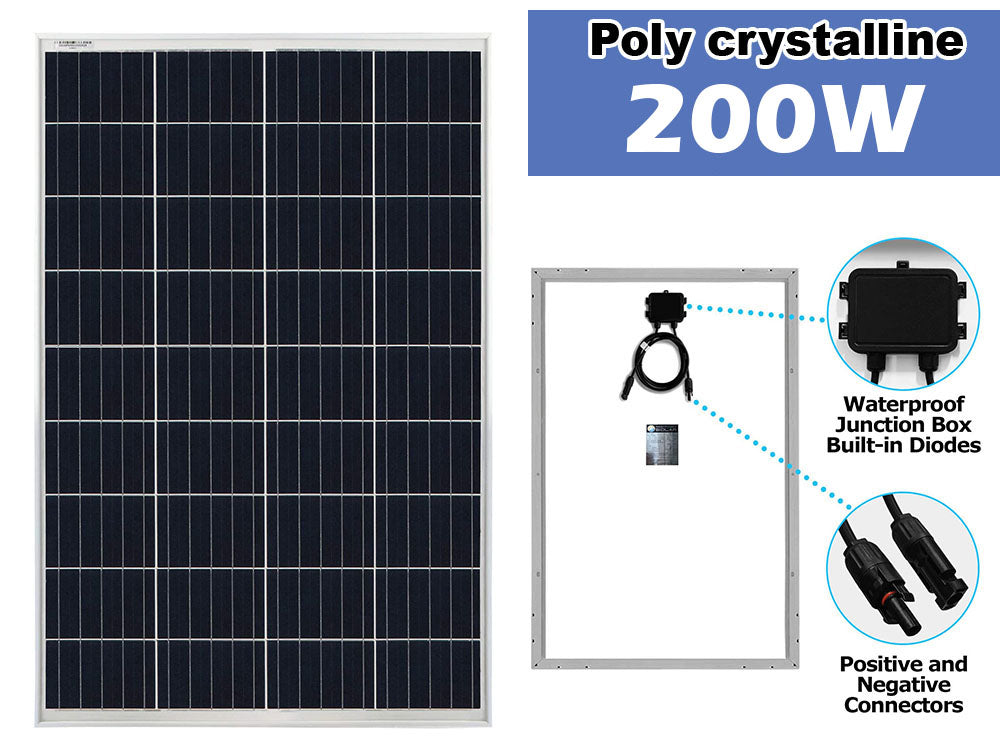 Solar Panel 200W Poly crystalline