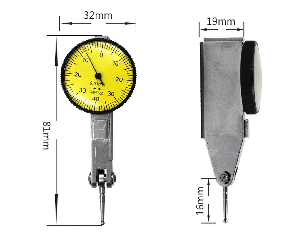 0-0.8Mm Dial Indicator Dial Test Indicator