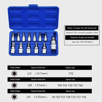 Thumbnail for 13Pcs Torx Bit Socket Set