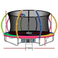 Thumbnail for 12FT Trampoline With Basketball Hoop