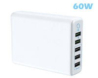 Thumbnail for 5-port mobile phone charger, Smart USB charger,QC fast charging