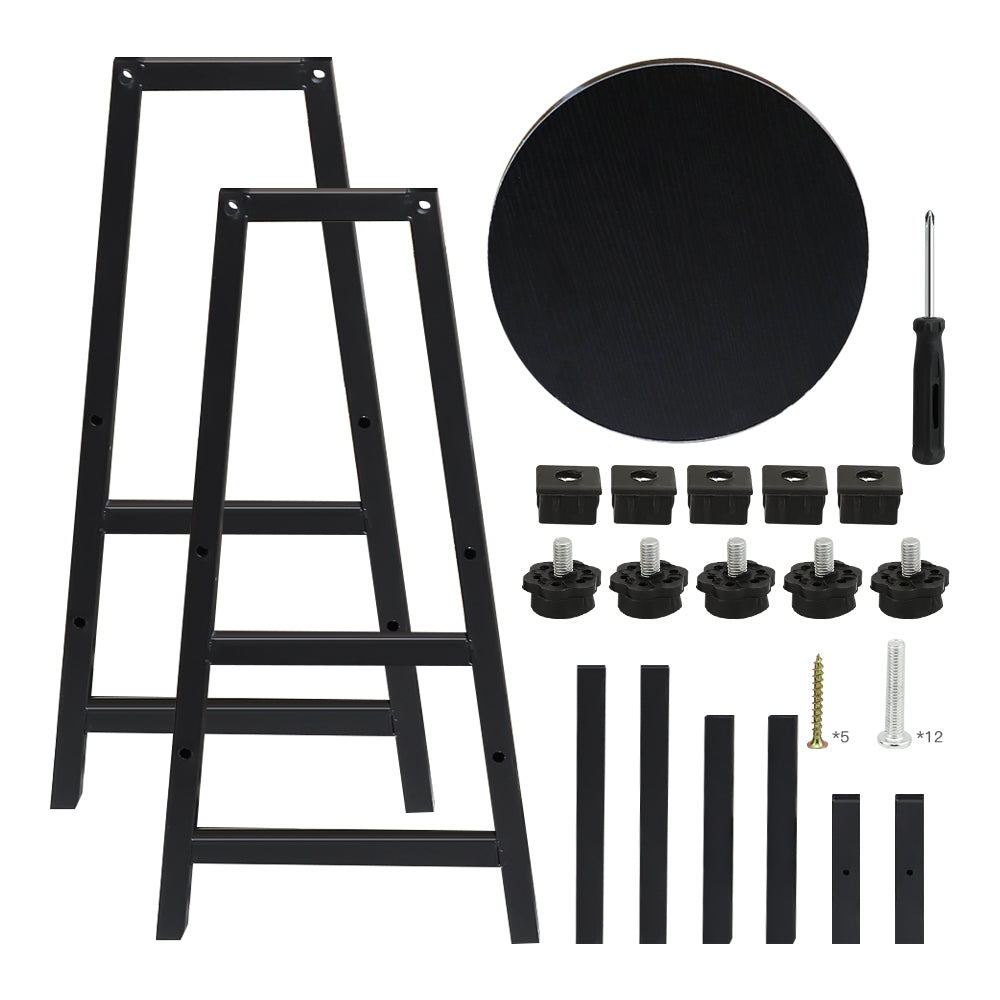 Set of 2 Modern Bar Stools Barstool Metal Legs