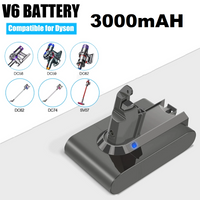 Thumbnail for 21.6V 3000mAh Battery for Dyson Absolute V6 DC58 DC59 DC61 DC62 D72 DC74 BC683